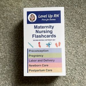 Brand new level up RN flash cards: Maternity, Pharmacology, Lab values
